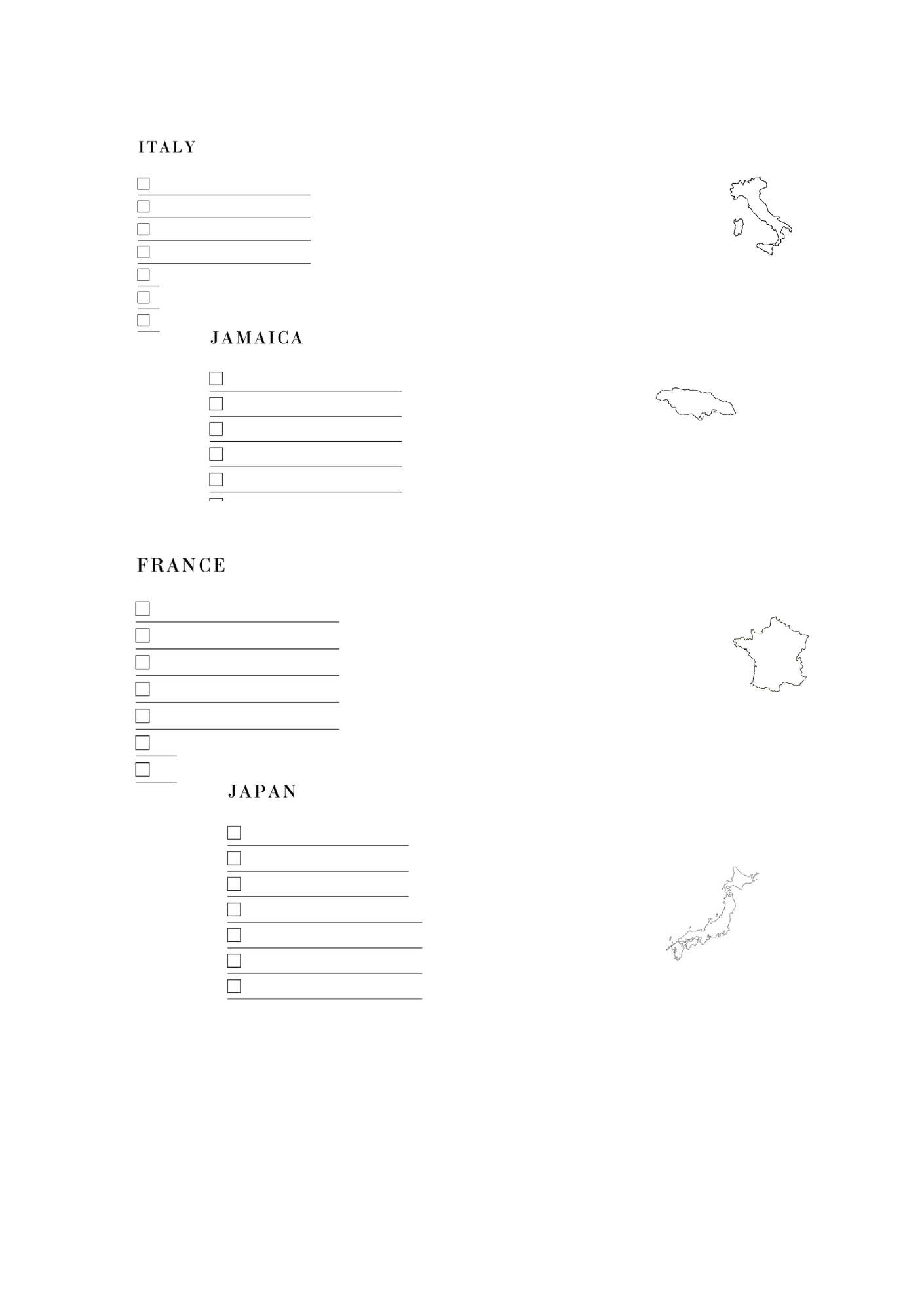 Travel Journal - Weltweit